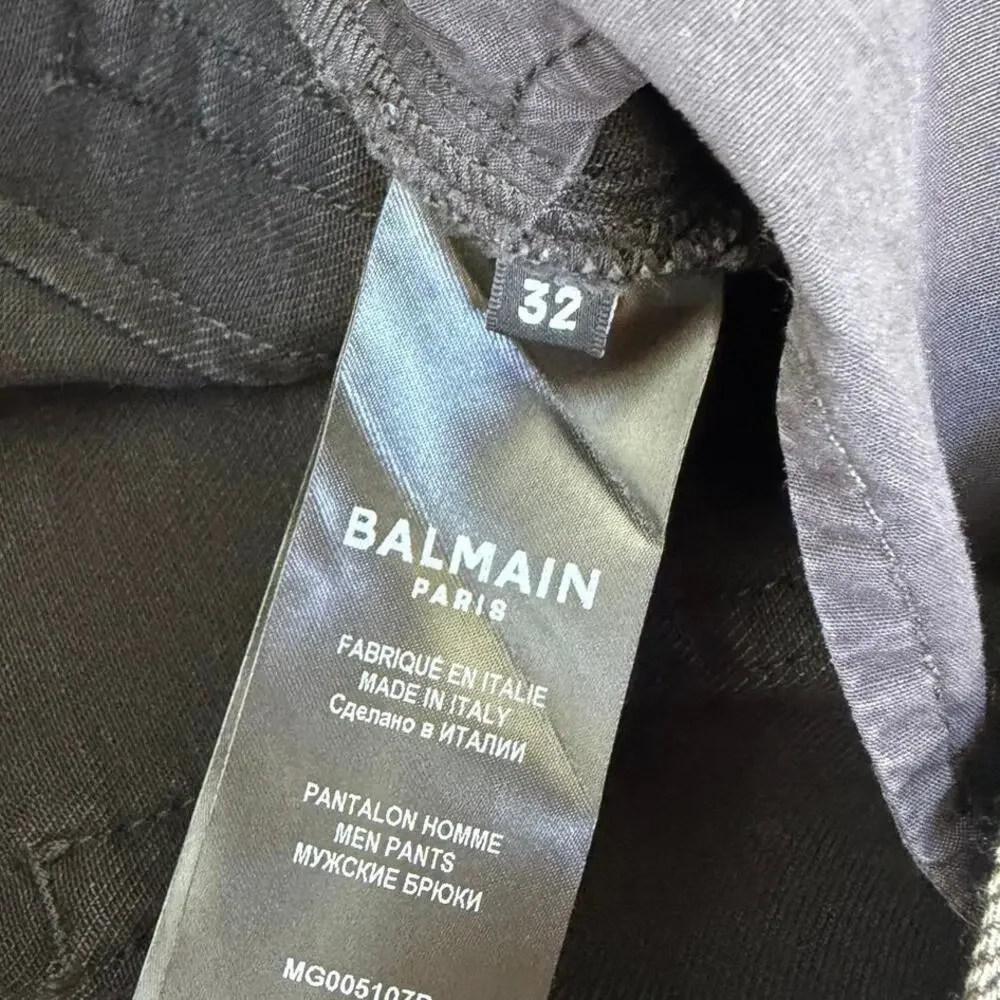 Size 32 - Balmain Denim Biker Jeans NEW with tags